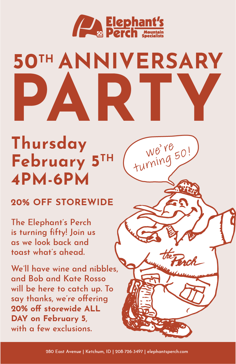 The Elephant's Perch | Ketchum, Idaho | Outdoor Retailer | Specialized Dealer | 50th Anniversary party